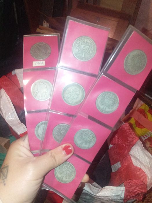 Lote de moedas antigas