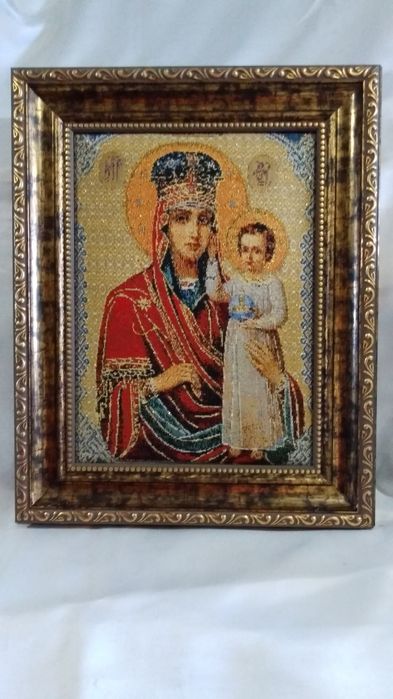Икона гобелен "Призри на смирение"