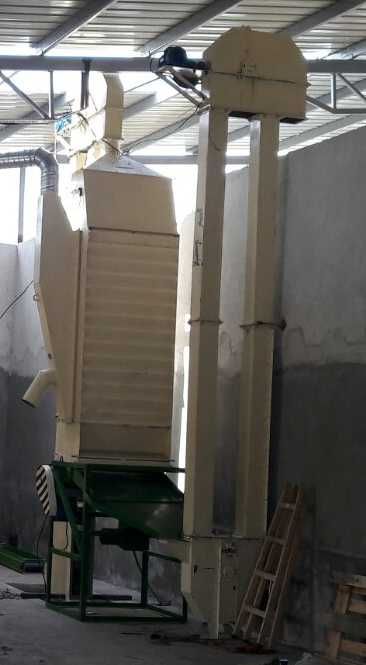 Ковшовий (норія), скребковий, шнековий транспортери.