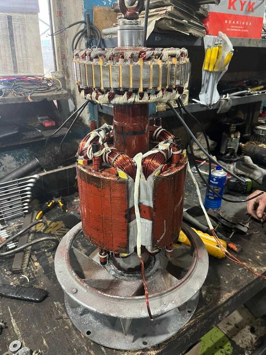 Ремонт, перемотка обмоток промислових генераторів до 1.2 МВт
