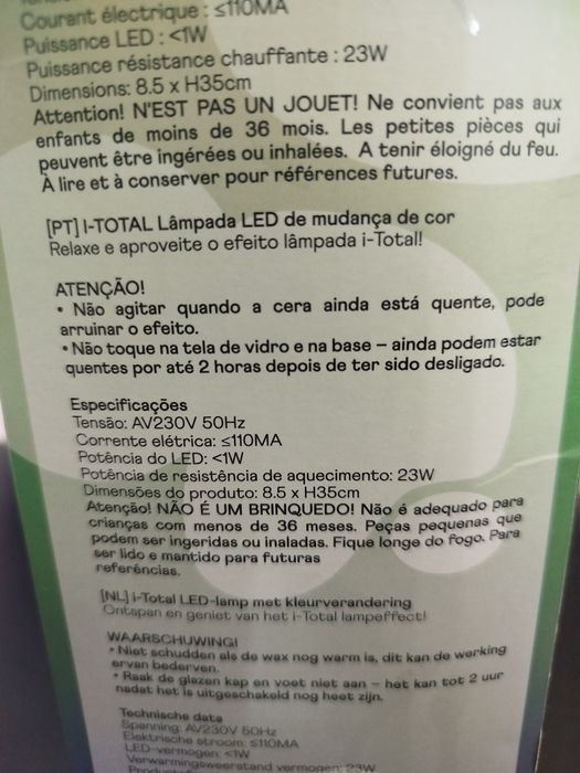 Lâmpada Led com Mudança de Cor