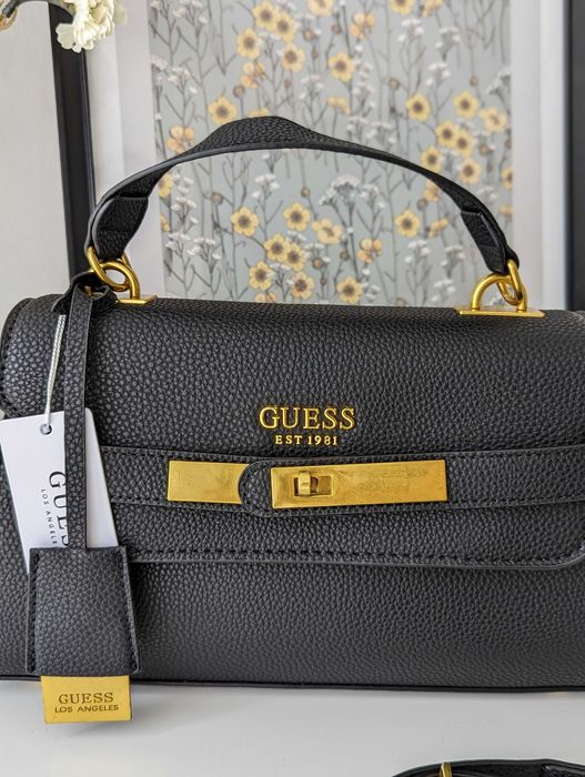 Женская сумка Сумка Guess Enisa через плечо Гесс черный