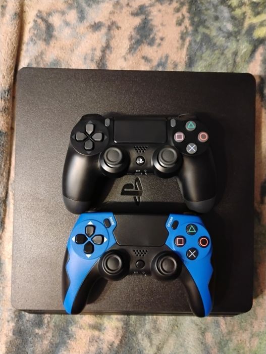 PlayStation 4 PS4 Slim 500GB 2 Pady Kontrolery 7 Gry Battlefield 1