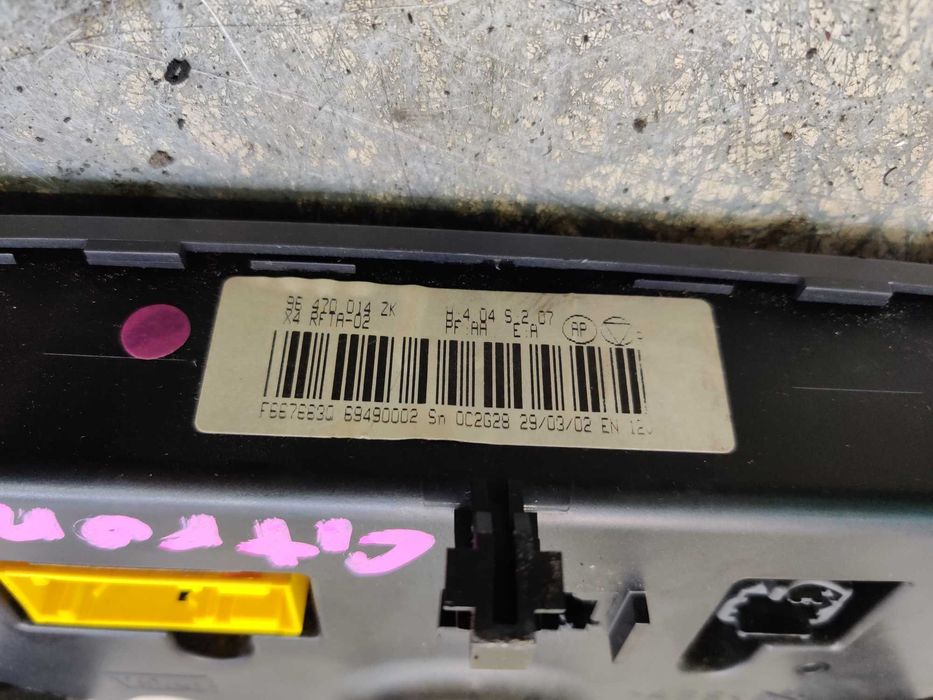 Citroen C5 I Panel Sterowania Nawiewu