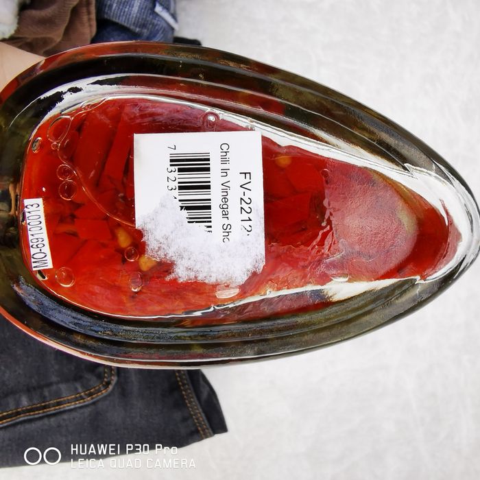 Винтажний стекляний сапог для вина