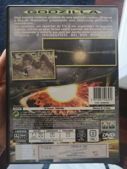 DVD Godzilla (filme)