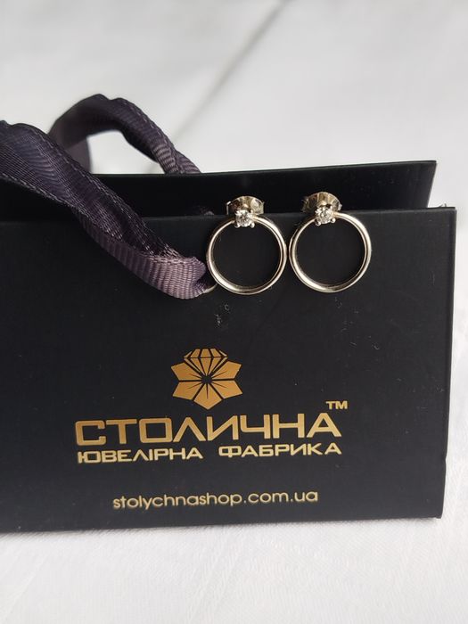 Срібні сережки пусети срібло 925
