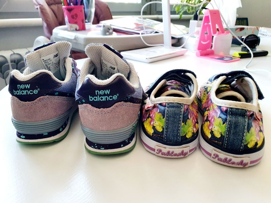Кроссовки New Balance 26[15см), Nike 21(13см), кеды Pablosky 26(15см)