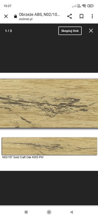 Obrzeże ABS, N02/107 Gold Craft Oak K003 PW 22x2 100 mb
N02-107 Gold C