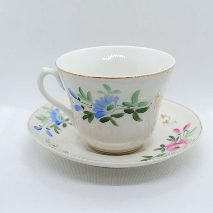 Chávena de chá com pires Vista Alegre (1881/1921)