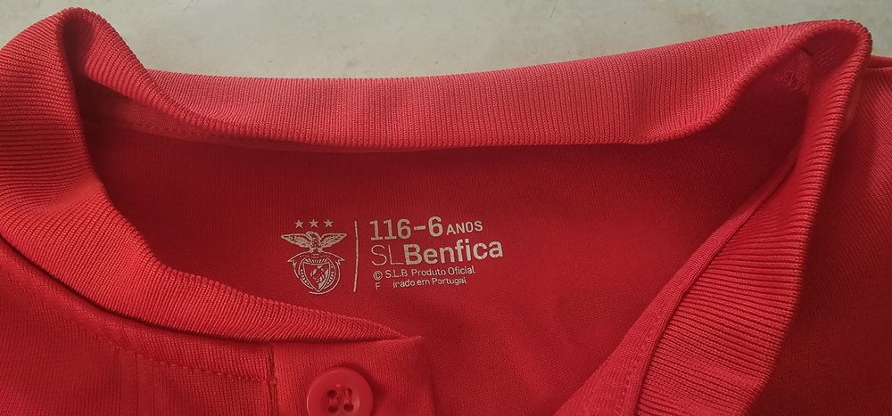 Camisola Benfica Criança 6 Anos