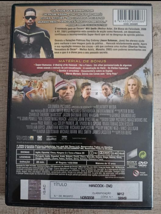 DVD hancock    .