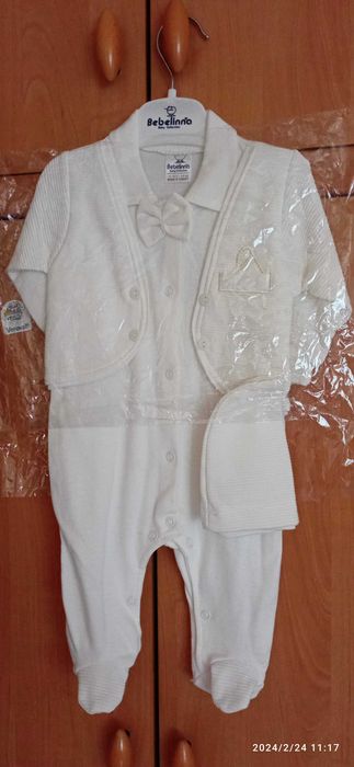 Ubranko do chrztu chlopiec rozm. 62