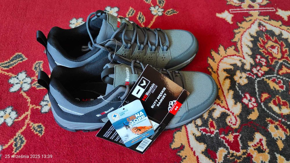 Buty trekkingowe HiMountain Ramsey 44 - szare, rozmiar wkładki 28,8 cm