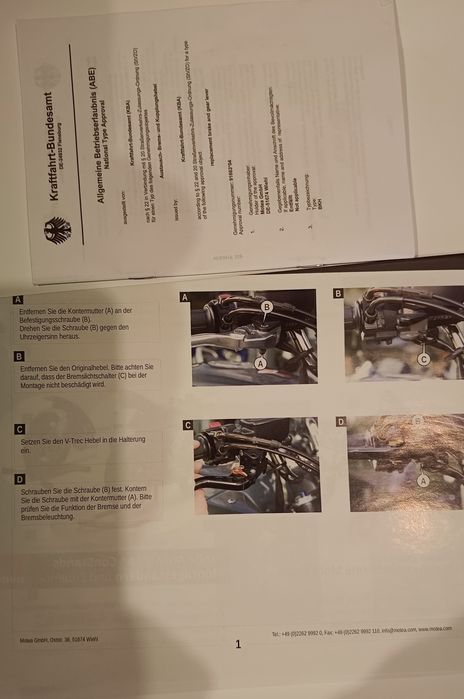 Manetes Honda NT 700