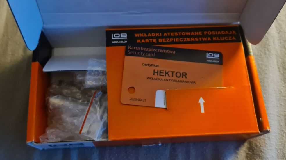 LOB Komplet wkładek na jeden klucz