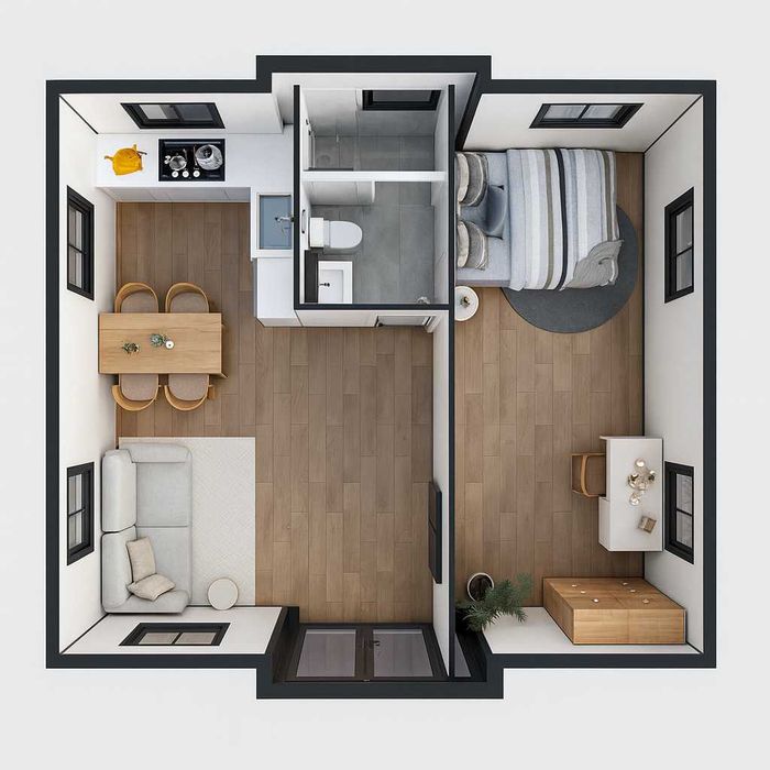 Nowoczesny Domek Kontenerowy 35m² - Gotowy do Zamieszkania!