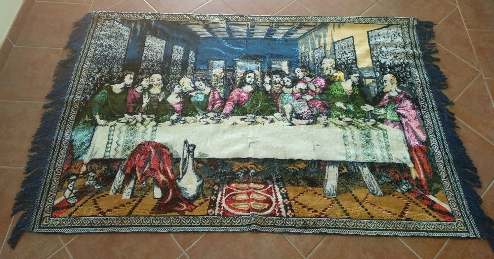 Tapeçaria (Tapete de parede) "A ùltima Ceia" - Como novo