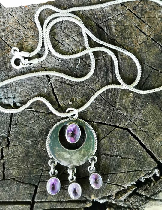 Серьги, серебро, колье, браслет, кулоны