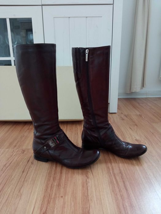 GINO ROSSI kozaczki damskie r. 37,5 oficerki skóra naturalna