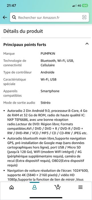 Autoradio de excelente qualidade