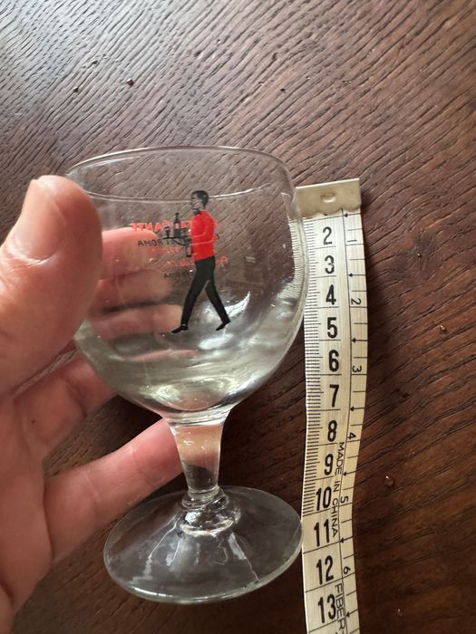 Cálice vintage publicitário – Restaurante Central de Roma, Lisboa