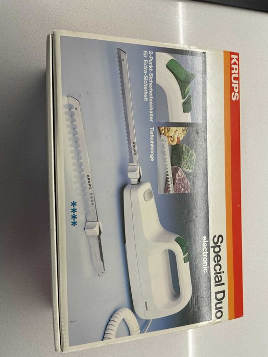 Faca Elétrica Krups Special Duo NOVA – 2 Lâminas (Carne/Pão)