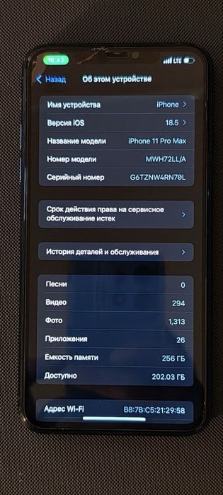 Iphon 11 pro max 256 gb