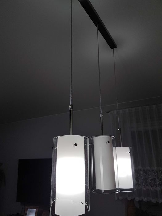 abażur wiszący potrójny