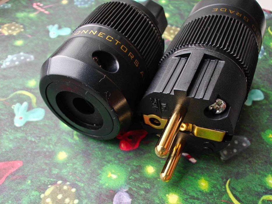 Разъёмы питания вилка ложка JP Krell Monosaudio Audiocrast 2-3pin С7