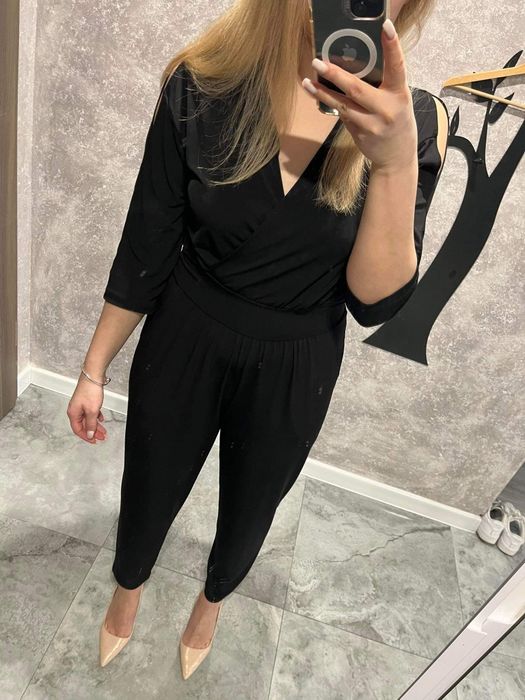 Kombinezon okazyjny czarny elegancki s m