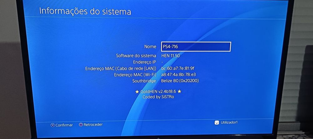 PS4 Slim 1TB • HEN 11.50 • GoldHEN • 2 comandos