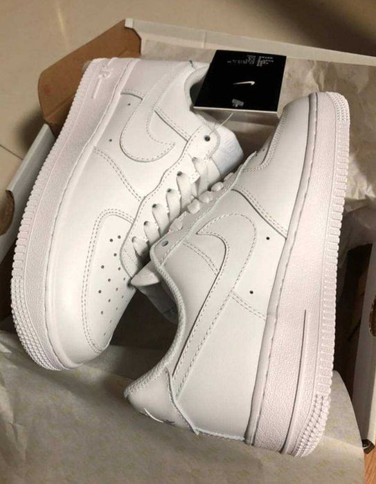 Buty meskie Mokasyny Nike_ Air_ Force_ 1_ Low '07_ Biały R.45