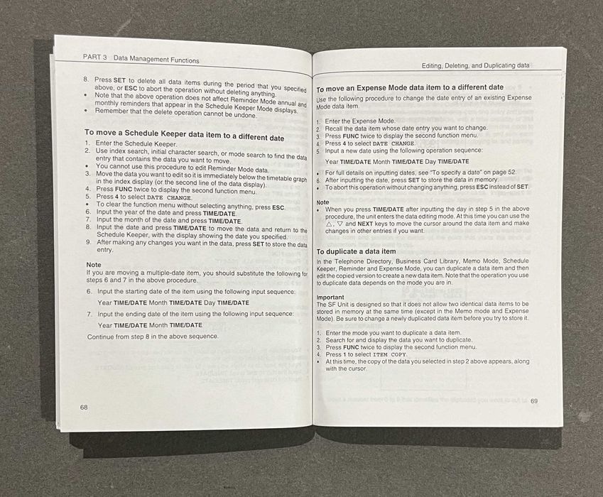 Manual Casio SF-7900E SF-8900