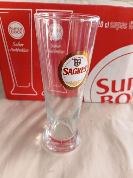 10 copos de imperial Sagres modelo  Principe anos 90 novos