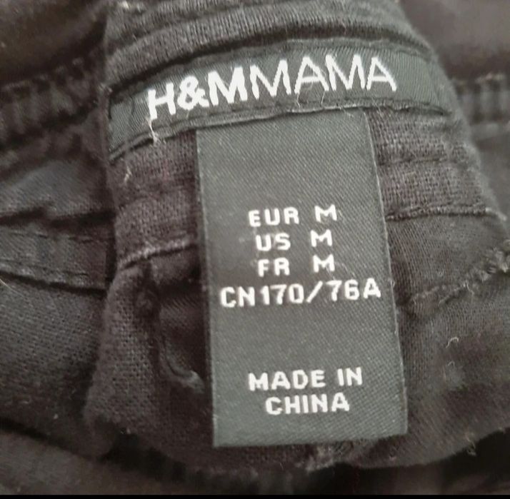 Spodnie lniane ciążowe M