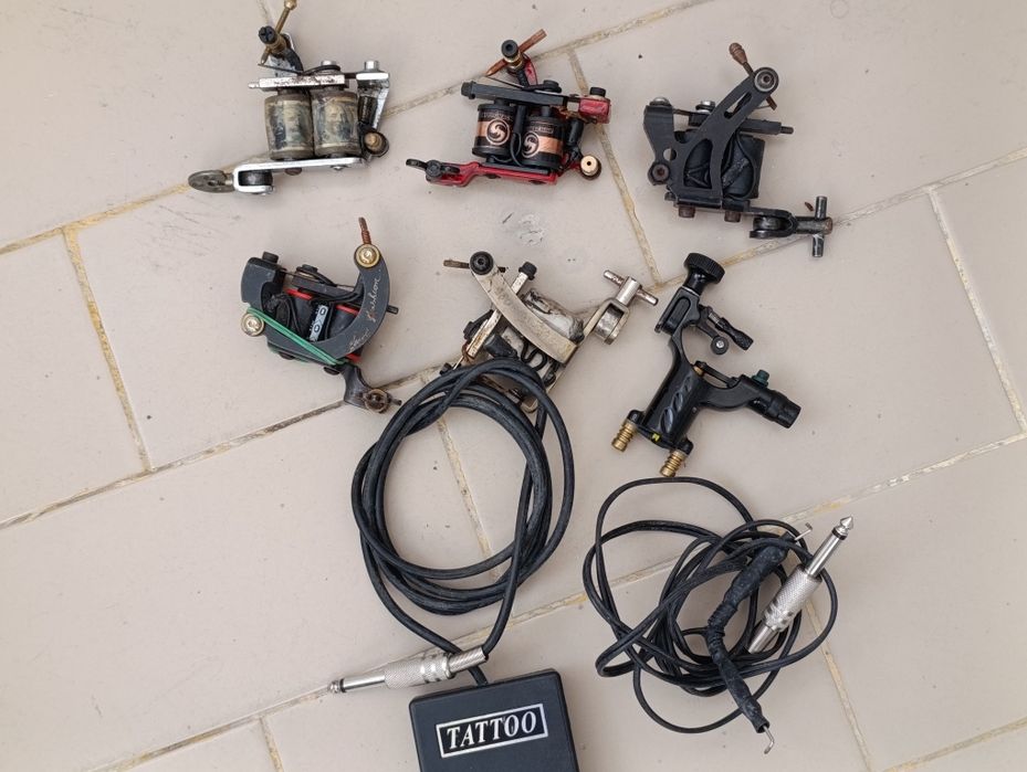 Conjunto de máquinas tatuagem