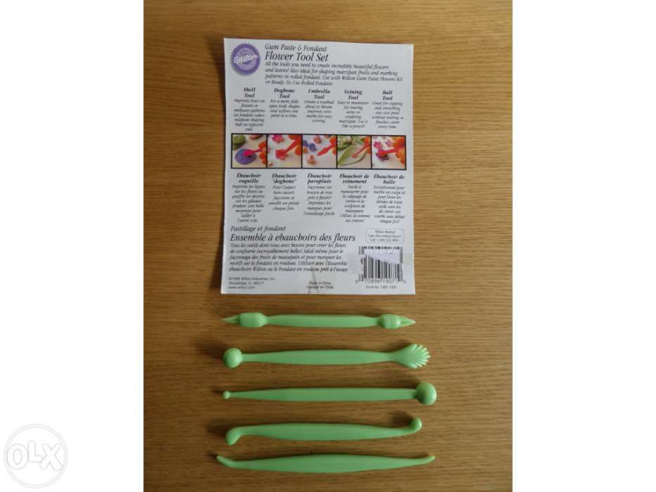 Kit 5 estecas para cake design (Wilton)