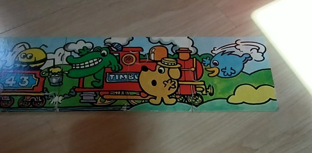 Puzzle antigo em madeira de fabrico Inglês