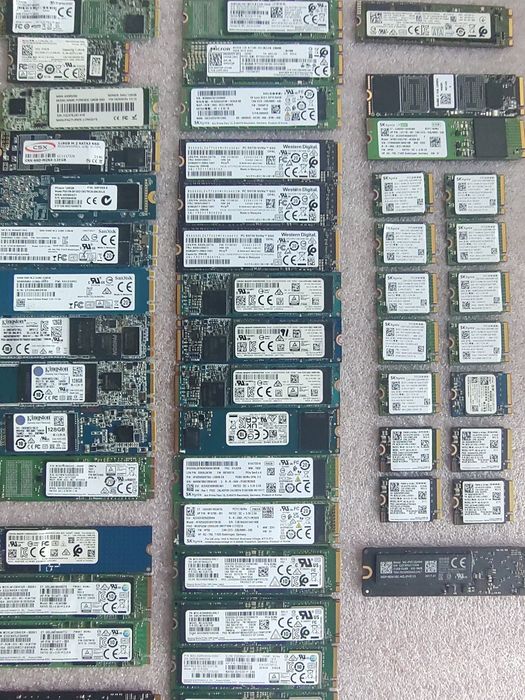 Швидкісні SSD  120-512GB 2,5"/ M.2 SATAIII/NWMe