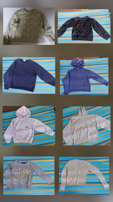 Paczka ubrań dla dziewczynki 134/140 Zara, Reserved,  H&M, Puma, Columbia