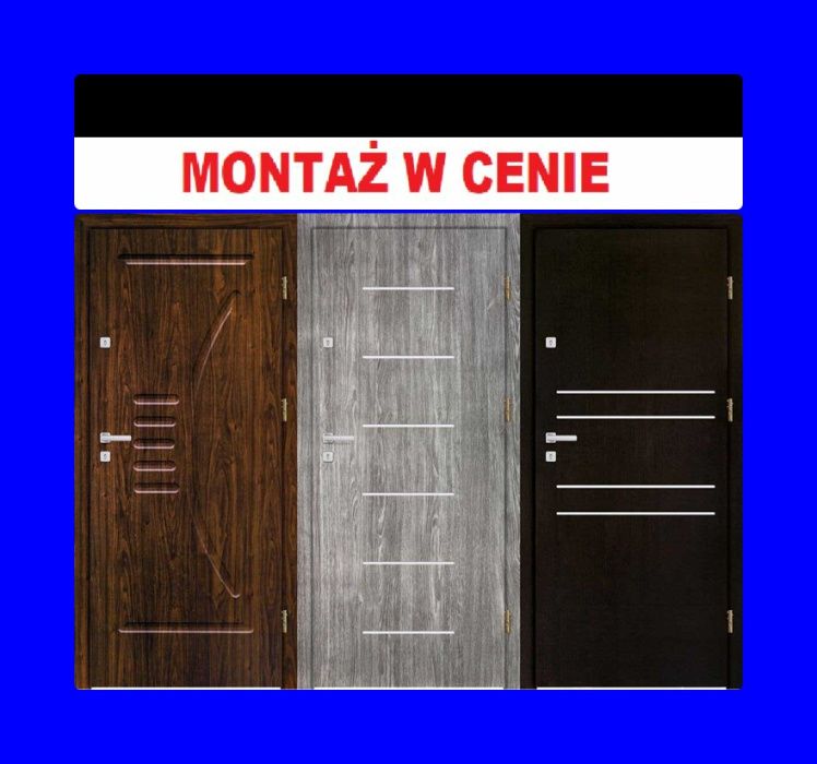 Drzwi ZEWNĘTRZNE -wewnętrzne do mieszkania w bloku z MONTAŻEM TANIO!!
