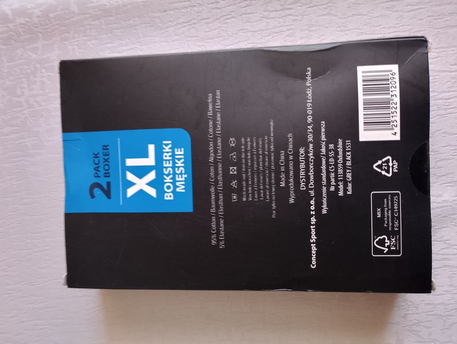 Bokserki męskie dwupak nowe Lonsdale rozmiar XL