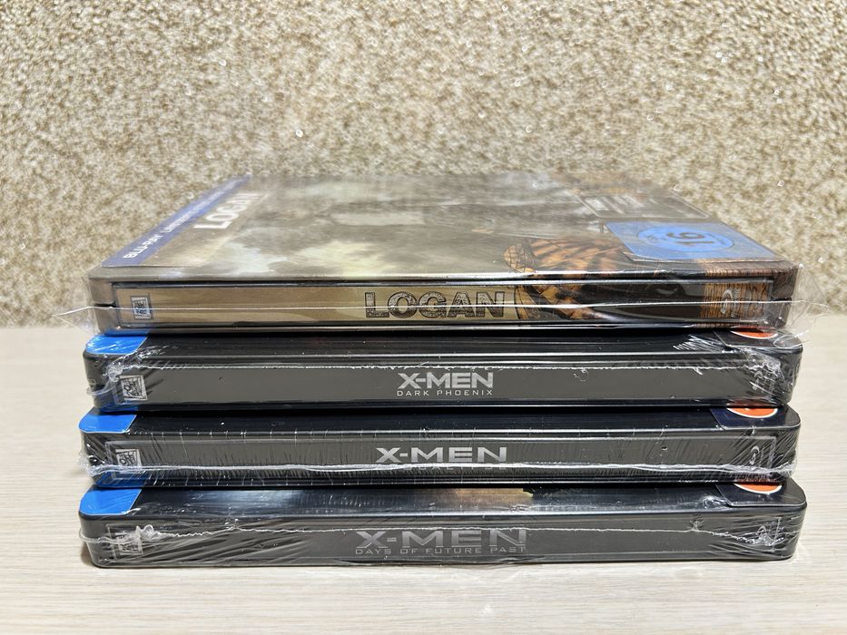 Steelbook Blu-ray Lenticular Железный человек 1-3 / Люди Икс: / Логан.