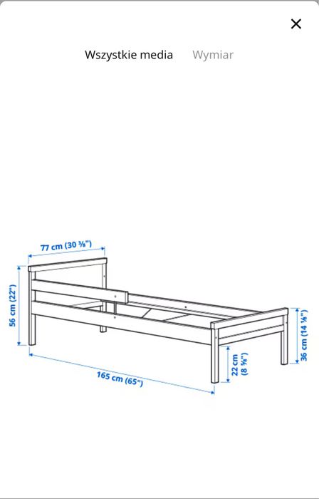 Łóżko dla dziecka IKEA 2szt z materacami