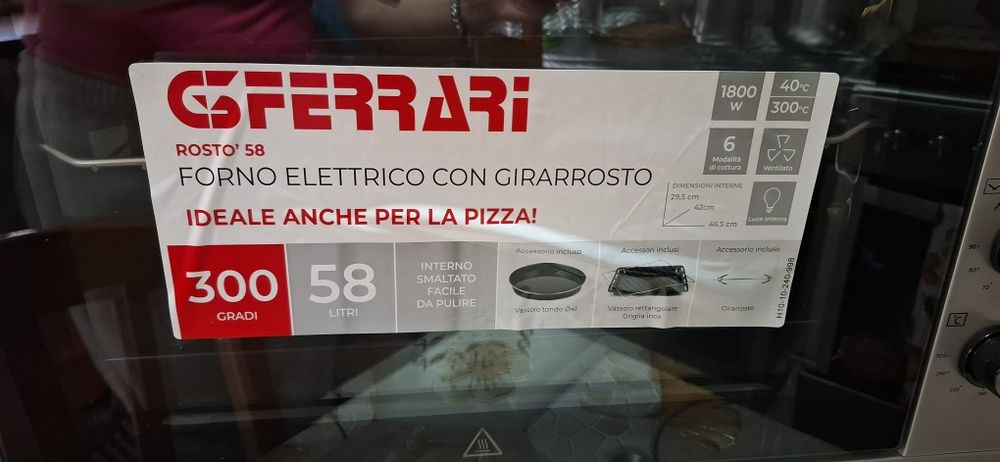 Mini forno GsFERRARI novo
