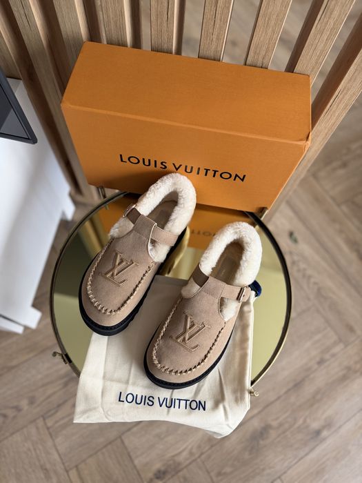 Buty z futerkiem Louis Vuitton