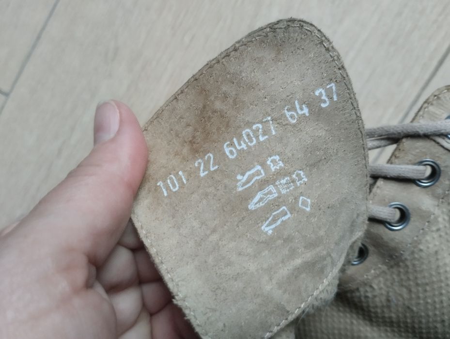 Wojtas skórzane zamszowe botki trapery r. 37