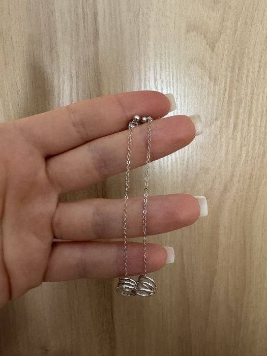 Сережки кафи срібло