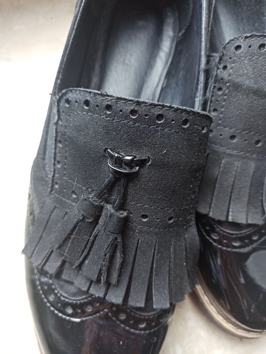 Mokasyny czarne graceland Deichmann 38